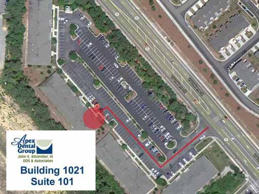 Apex Medical Park Complex Location in Parking Lot Apex NC